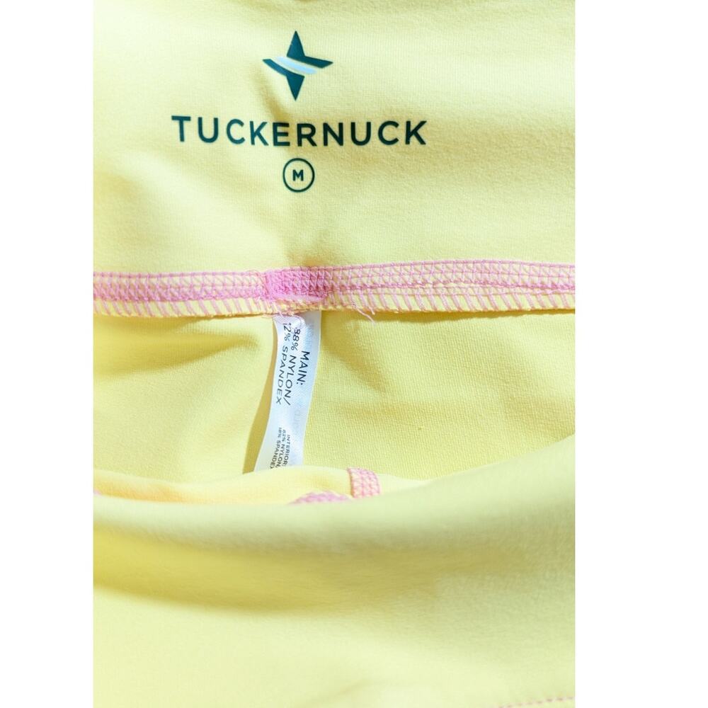 Tuckernuck Sundaze Compression Bike Shorts Medium NWT Yellow Yoga Athletic Wear - Picture 5 of 10